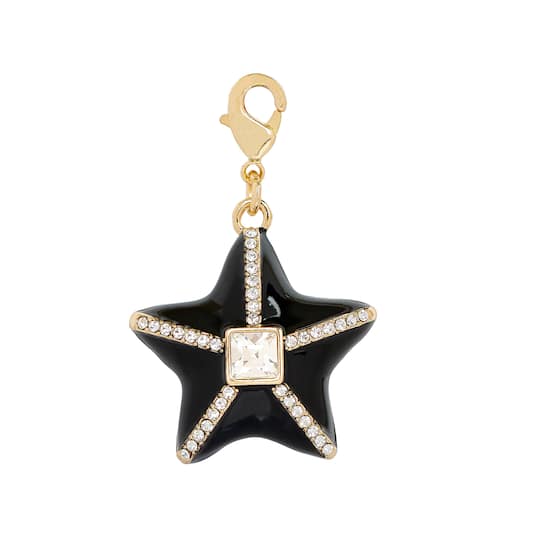 Black Star Austrian Crystal Charm by Bead Landing™